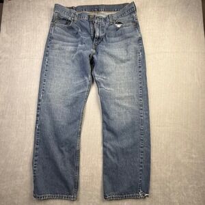 Levis 569 Loose Straight Jeans Mens 36x32 Medium Wash Blue Denim 569-0127